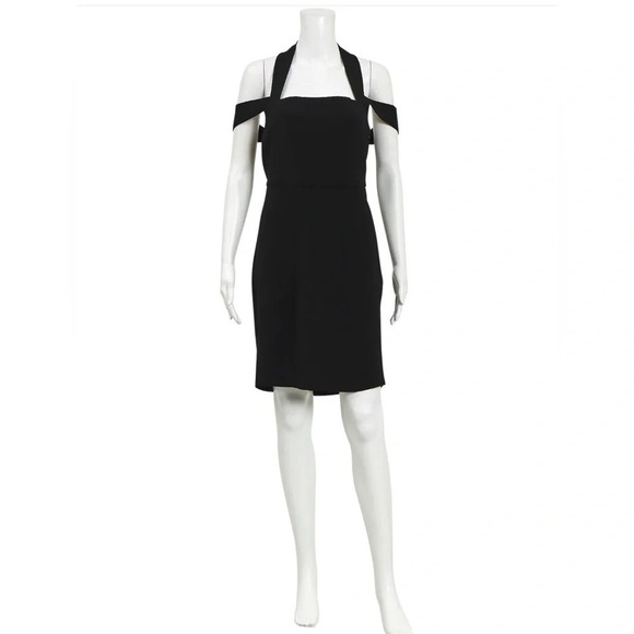 Maje black dress dress wide straps & sexy cut-out at back Maje size 1 Q0494